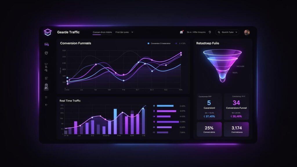 Landingpage Performance Analyse mit Conversion Funnel und Leadgenerierung