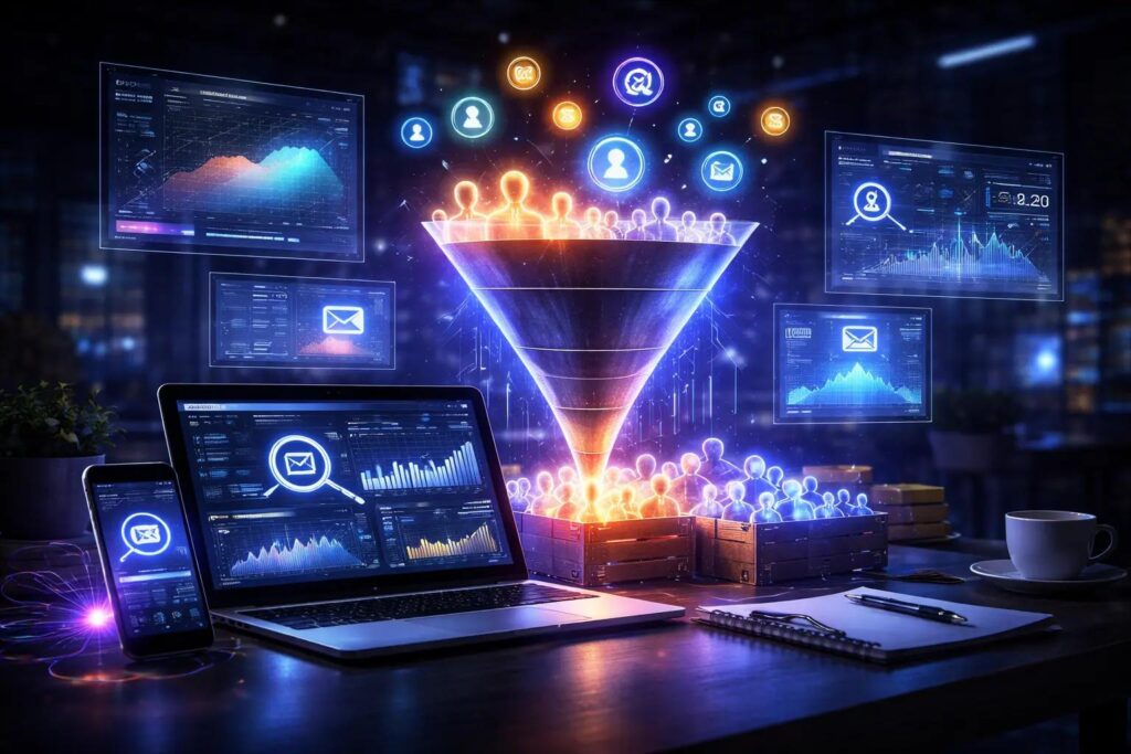 Landingpage Optimierung und Leadgenerierung mit Conversion Funnel und Marketing Automatisierung